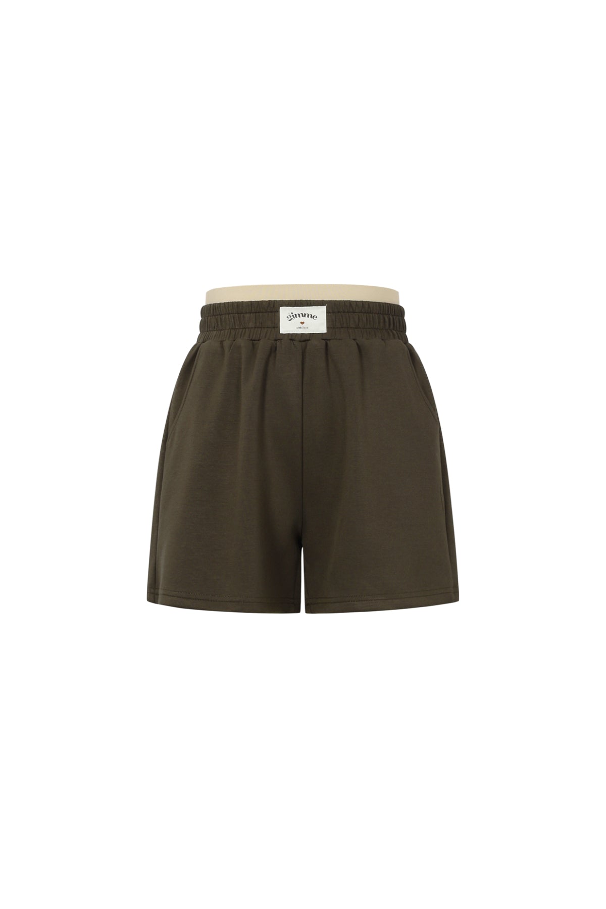Shorts Casual Donna in Fibra di Poliestere Maglia Sporty Colore Puro