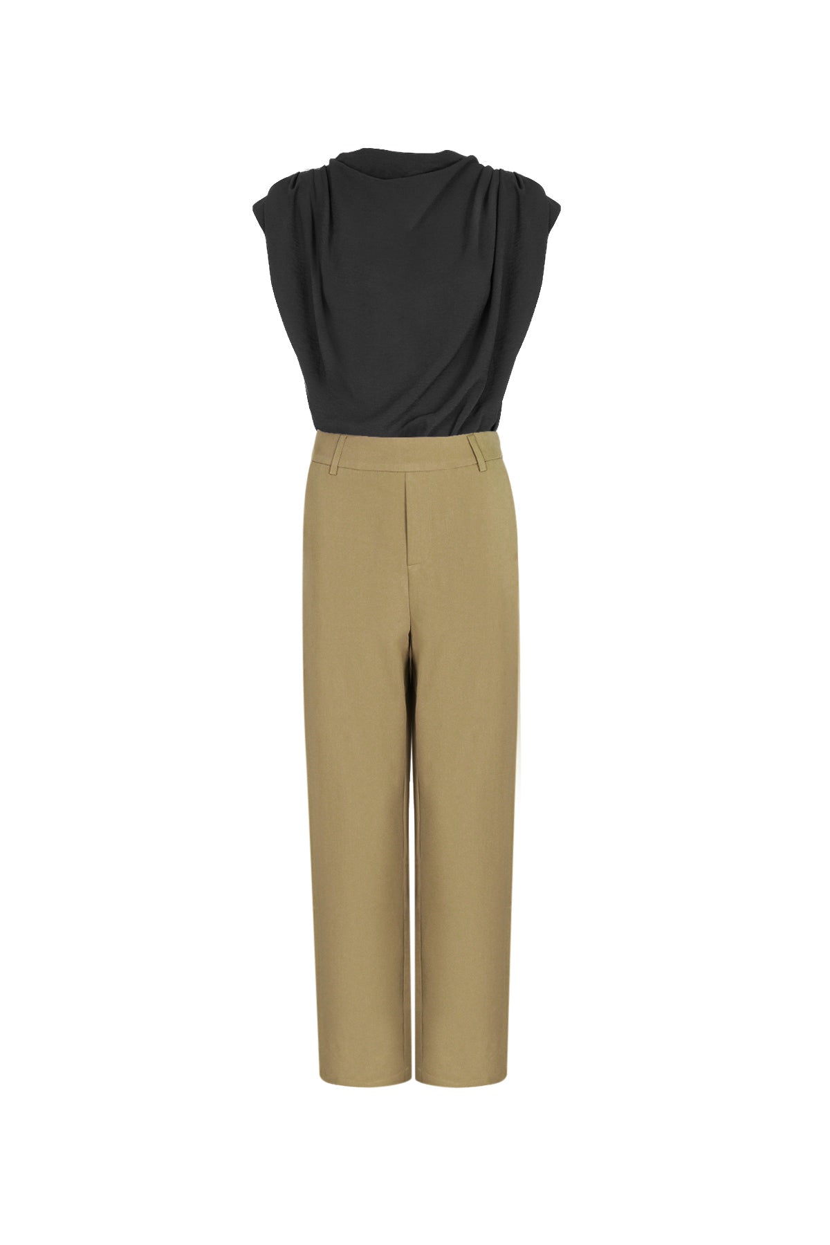 Cotton Blend Donna Wide Leg Bodysuit Primavera/Estate Comfort Fit