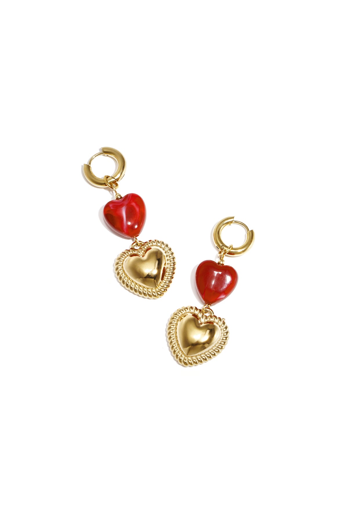 Orecchini pendenti a forma di cuore