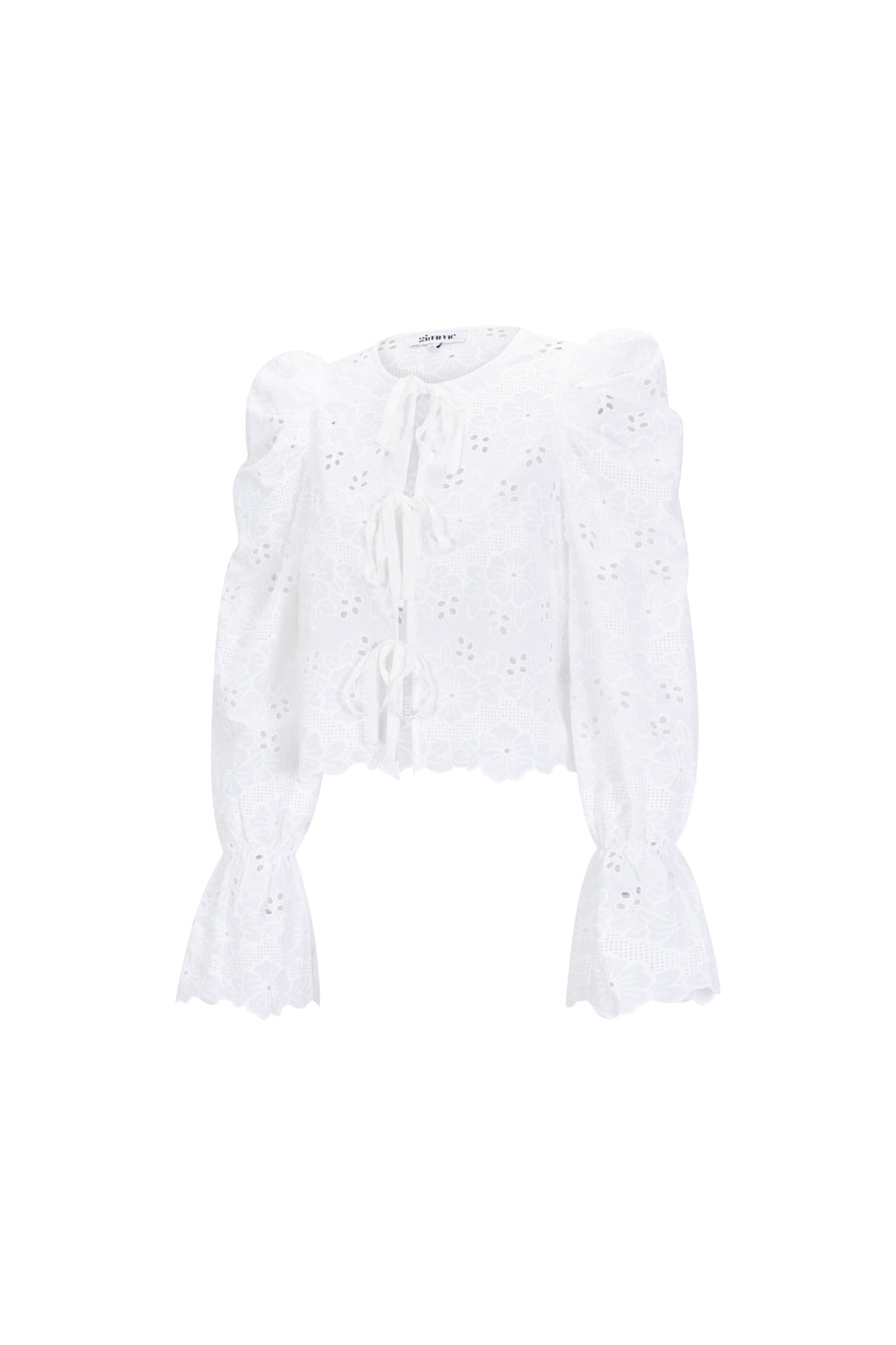 Cotone Tessuto Donna Maglia Lunga Manica Casual Cutout