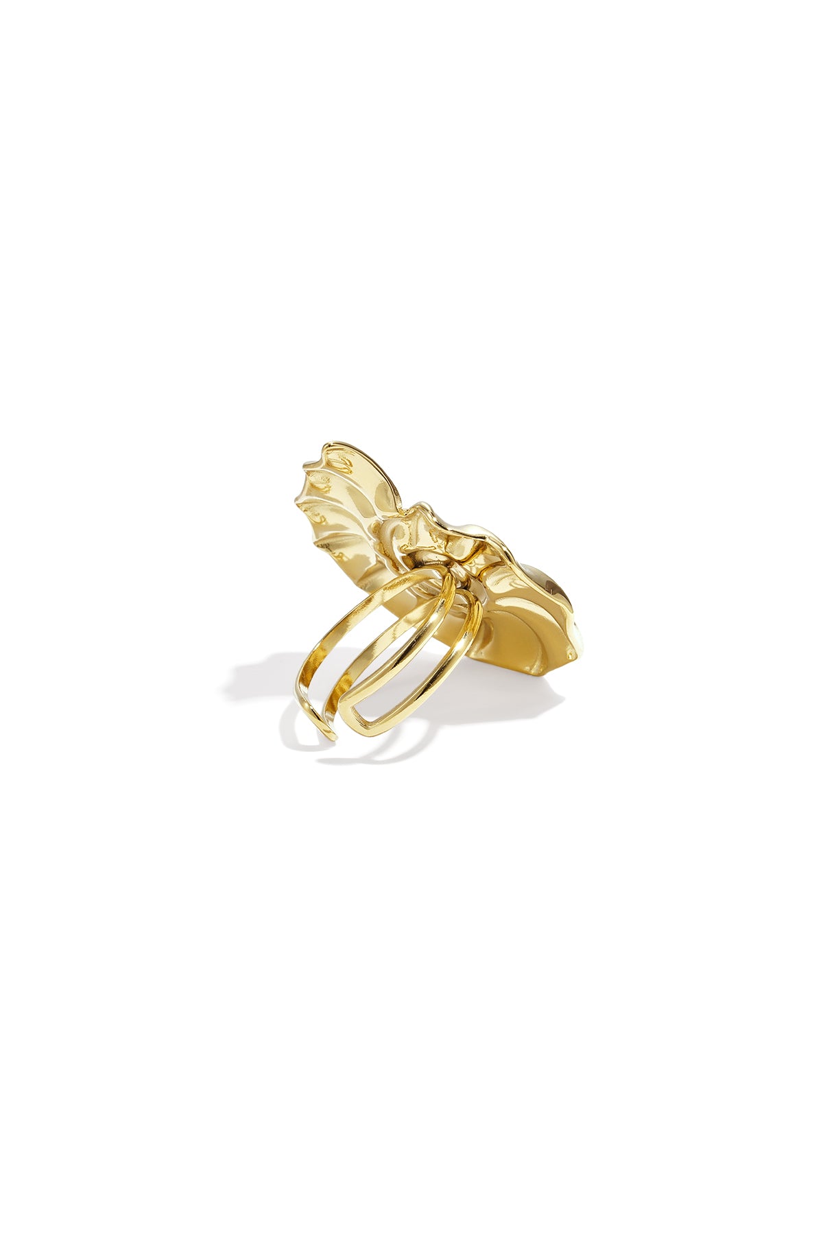 Anello con conchiglia a spirale