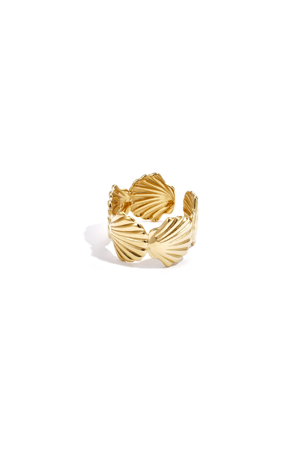 Anello grosso con conchiglie