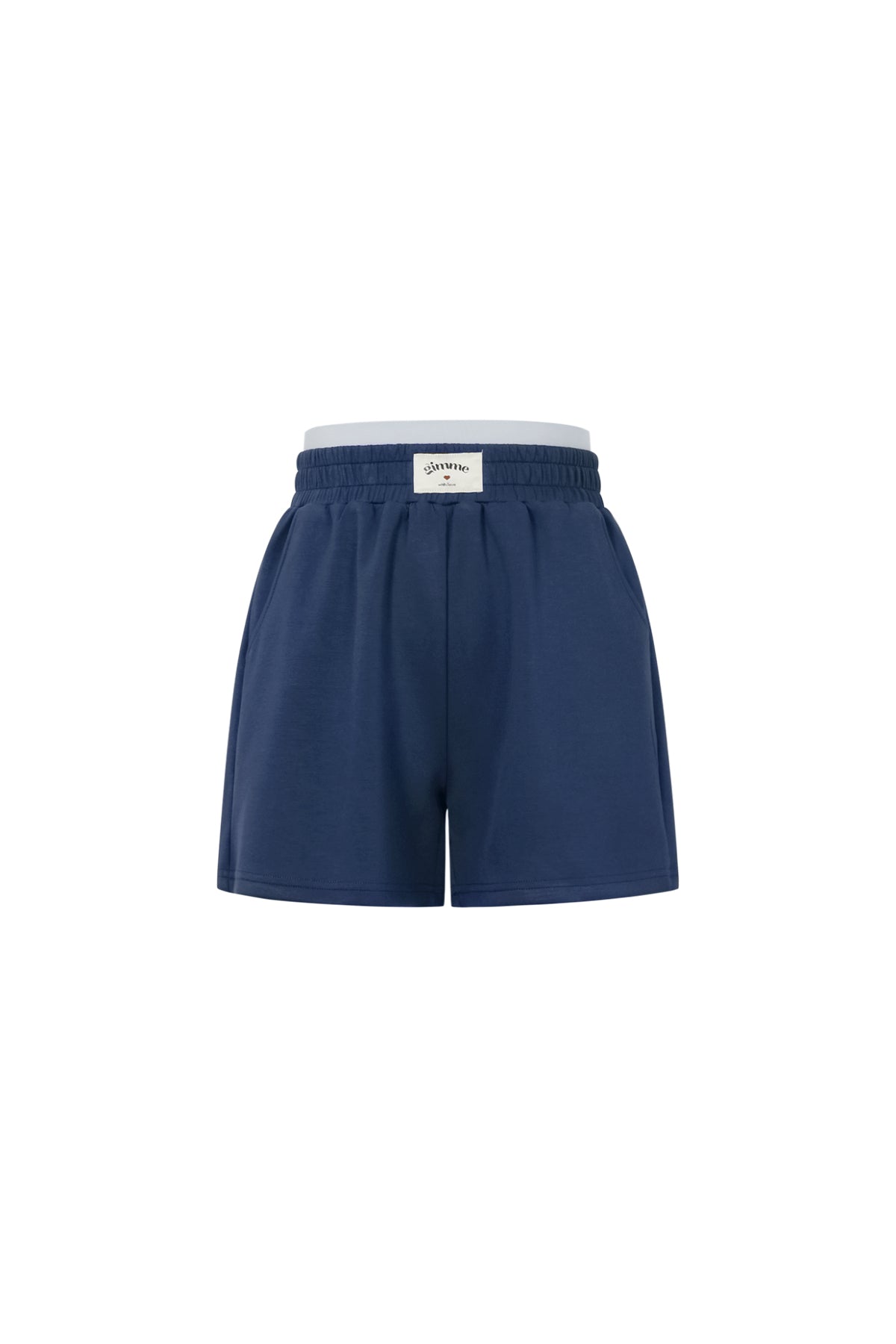 Shorts Casual Donna in Fibra di Poliestere Maglia Sporty Colore Puro