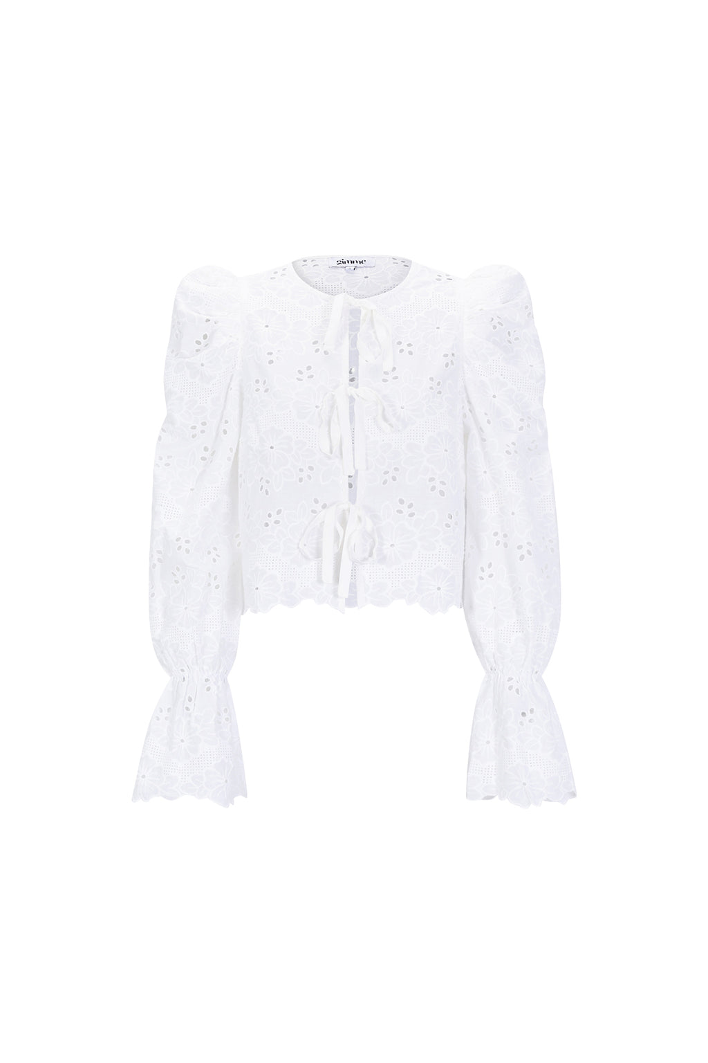 Cotone Tessuto Donna Maglia Lunga Manica Casual Cutout
