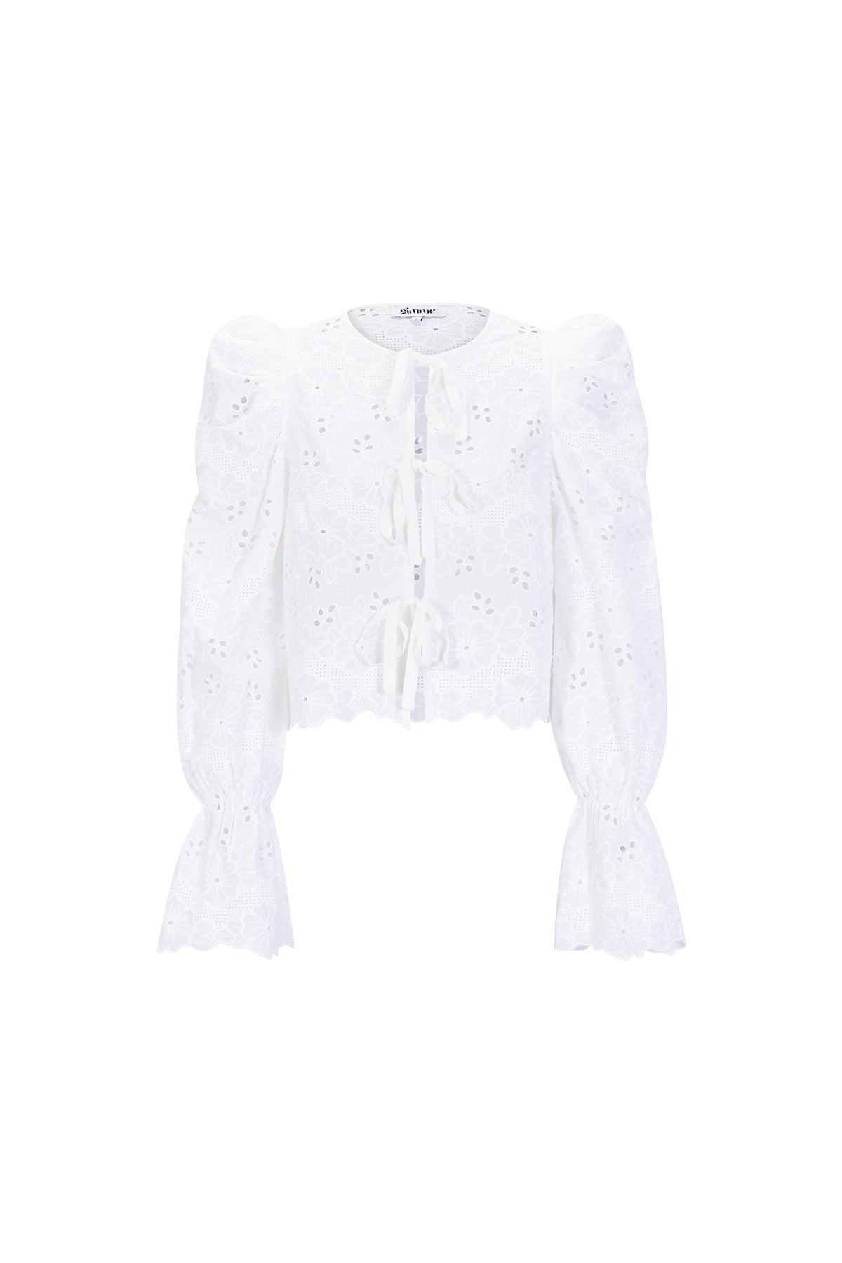 Cotone Tessuto Donna Maglia Lunga Manica Casual Cutout